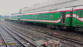 Khulna bound Sundarban Express Train is leaving Dhaka via Tangail  Bangladesh Railway [upl. by Haodnanehs]