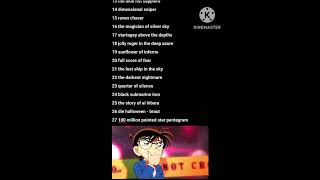 list of detective Conan movies [upl. by Paco]