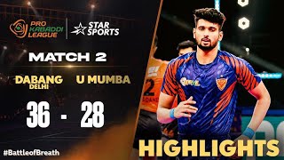 Ashu Malik leads Dabang Delhi KCs charge  ProKabaddiOnStar 2024 HIGHLIGHTS [upl. by Enyahc]