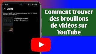 Comment trouver des brouillons de vidéos sur YouTube [upl. by Aehsat903]