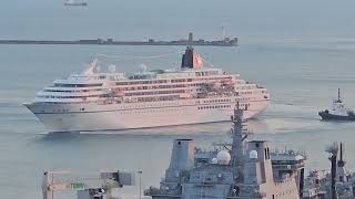 MS Amadea arriving at Portland Port  Saturday 5th October 2024 [upl. by Oigolue]