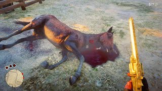 The Most Disturbing Horse Death RDR2 [upl. by Cissy]