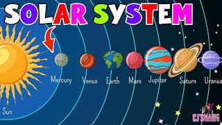 Solar system Animated Kids Song Video CJ MagicVerse [upl. by Amabil]