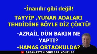 TAYYİPYUNAN ADALARI TEHDİDİNE BÖYLE DİZ ÇÖKTÜAZRAİL DÜN BAKIN NE YAPTIORTAOKULDA HAMAS REZALETİ [upl. by Teraj]