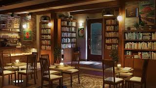 Library Coffee Shop Ambience with Smooth Jazz Music for Relaxing Studying and Working [upl. by Guthrie475]