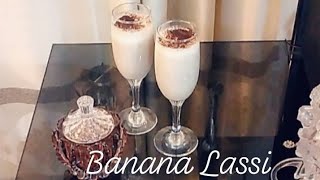 গরমে স্বস্তি Banana Lassi  Nitto Diner Shirin [upl. by Morentz]