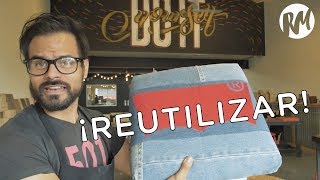 ¿Cómo usar tus jeans viejos para tapizar muebles [upl. by Araf760]