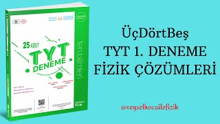 345 TYT 1 DENEME FİZİK ÇÖZÜMLERİ 2022 [upl. by Euqinom799]