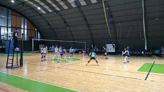 Voley UNCuyo 1 vs Regatas 3 S16F  1er semifinal [upl. by Esiocnarf]