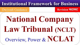 NCLT NCLAT National Company Law Tribunal National Company Law Appellate Tribunal BCom BBA MBA [upl. by Packston]