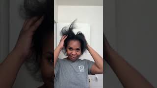 At home keratin treatment on 4c hair with Answr keratin 4chair blackhairstyles kerastraight [upl. by Yrocal]