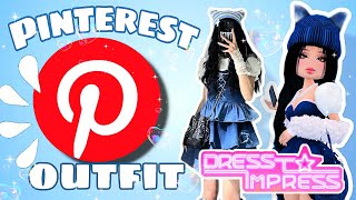 DRESS TO IMPRESS but PINTEREST chooses MY OUTTFIT [upl. by Doralin977]