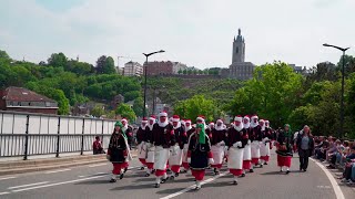 Marche SaintRoch de Thuin 2023  Les Zouaves Français [upl. by Aliuqat491]