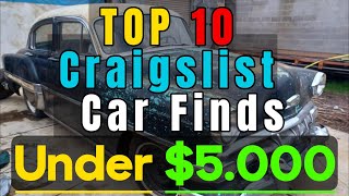 TOP 10 Craigslist Classic Cars For Sale By Owner Under 5000 Restoration Edition [upl. by Meli]