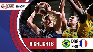 Brazil v France  Highlights  FIBA Womens Olympic Qualifying Tournament 2020 [upl. by Wun]