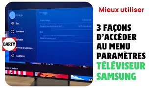 3 solutions pour accéder au menu Paramètres de son téléviseur Samsung [upl. by Galligan]