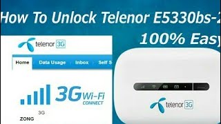 Unlock Zong Telenor Mobilink E5330bs 2 final solution without open 2020 [upl. by Donnenfeld]