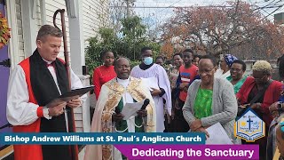 Bishop Andrew Williams at St Pauls Anglican Church Waltham Dedication of the Sanctuary [upl. by Lleret]