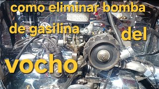 como eliminar bomba de gasolina del vocho [upl. by Dympha]