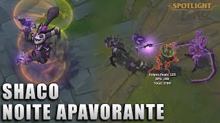 Shaco Noite Apavorante  Skin Spotlight PREVIA [upl. by Amiarom]