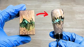 Woodturning a Hybrid Bottle Stopper A Beginners Tutorial [upl. by Hackney548]