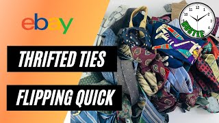 20 Thrifted Ties that Sold on Ebay  How to thrift ties to resell  Ebay What Sold Ties [upl. by Yrovi236]