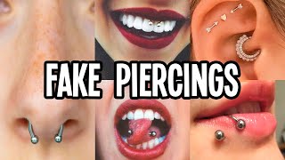 15 DIY Fake Piercings in Minutes At Home ❤️ Easy [upl. by Nevaeh]