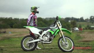 Kawasaki KLX450R  Monster Energy Kawasaki Pro Rider Impressions [upl. by Enilauqcaj]