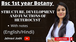 Structure Development and Functions of Heterocyst Notes 📝 Bsc 1st year Botany [upl. by Lemak]