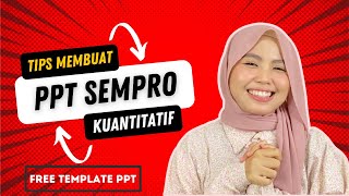 Cara Membuat PPT Seminar Proposal Kuantitatif Dapat Template PPT Gratis [upl. by Aramoiz919]