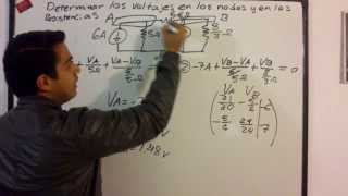 Circuito Eléctrico método de nodos [upl. by Alicea723]