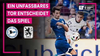 DSC Arminia Bielefeld  TSV 1860 München Highlights mit LiveKommentar  3 Liga  MAGENTA SPORT [upl. by Gasperoni]