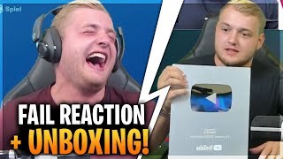 Trymacs REAGIERT auf SEINE FAILS 😂  Playbutton Unboxing Trymacs Stream Highlights [upl. by Snider]