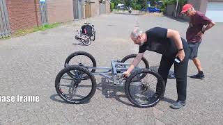 4 wheel quadricycle build part 1 [upl. by Annoed534]