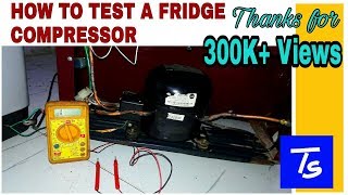 Refrigerator Repair amp Compressor check compressor terminal identification [upl. by Nuhs748]