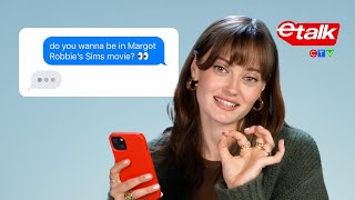 Ella Purnell Texts Her Fans  Etalk [upl. by Ssitnerp893]