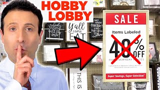 10 Shopping SECRETS Hobby Lobby Doesnt Want You To Know [upl. by Tacy801]