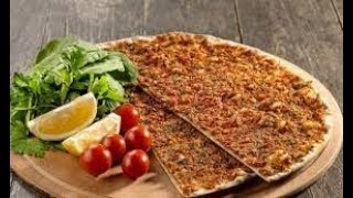 Ekmek hamurundan evde fırında LAHMACUN nasıl yapılır [upl. by Noirod]