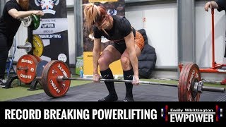 Emily Lloyd Whittington Powerlifting  BPUABPU Qualifier 31032018  4 x New British Records [upl. by Nahseez795]