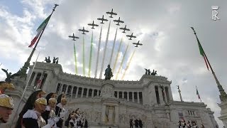 4 novembre  Il Presidente Mattarella allAltare della Patria [upl. by Ibloc]