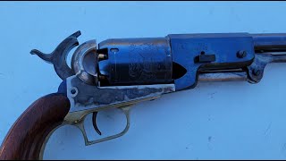 Colt Walker 1847 black powder revolver [upl. by Naanac14]