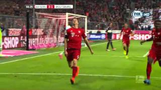 Bundesliga 20152016 Bayern Monaco vs Wolfsburg 51  6 giornata [upl. by Carri]