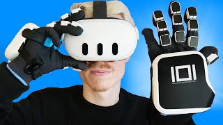 These Haptic Gloves For Quest 3 Let You FEEL VR [upl. by Groh]