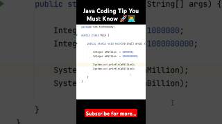 Java Tips and Tricks 1  shorts java coding codingtips programming python javaprogramming [upl. by Inacana]