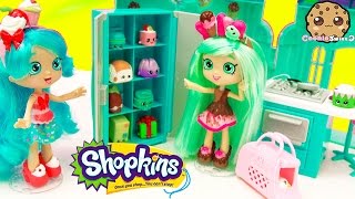 Shoppies Doll Peppa Mint Unboxing Shopkins Season 4 amp 3 5 Packs in Fridge  Cookieswirlc Video [upl. by Bergeman356]