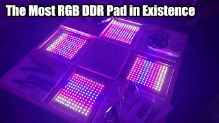 DIY DDR Pad V2 Full Lighting  All 576 LEDs [upl. by Nytsirt876]