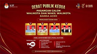 LIVE  Debat Publik Kedua Calon Walikota dan Wakil Walikota Banda Aceh 2024 [upl. by Zachar]