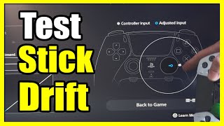 How to Test your Stick Drift on your PS5 Controller Dualsense Edge Settings Tutorial [upl. by Ateval]