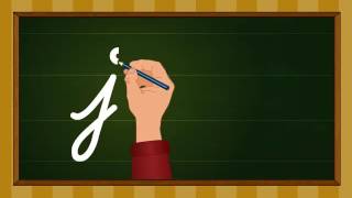 Cursive writing a to z  Kindergarten learning videos [upl. by Aniluj]