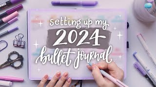 Setting Up My 2024 Bullet Journal 🌟 Plan With Me [upl. by Drallim423]